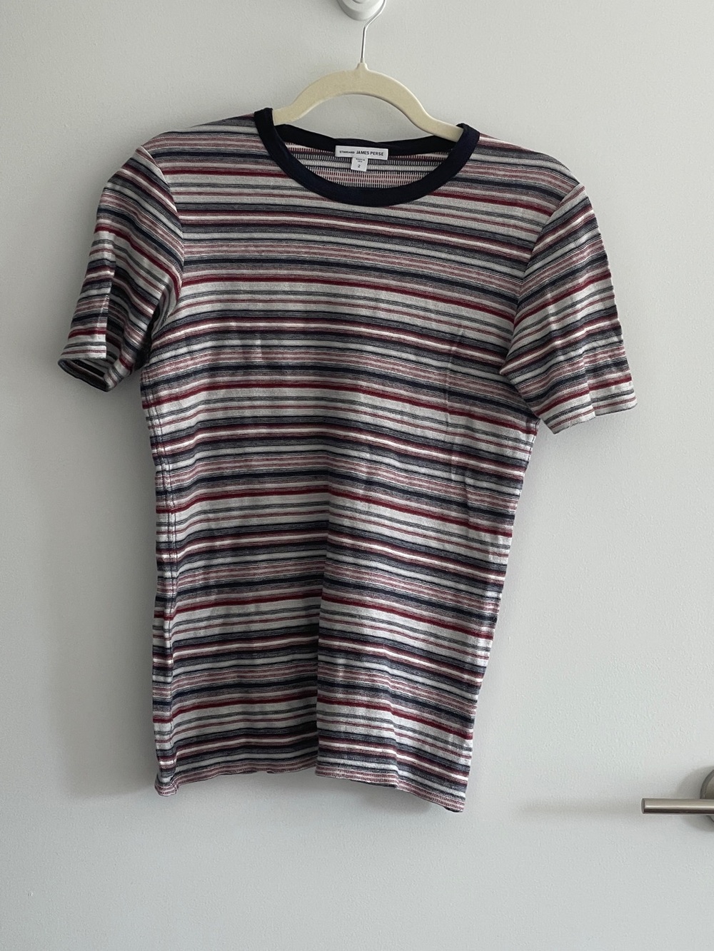 James Perse | Striped Crewneck Tee